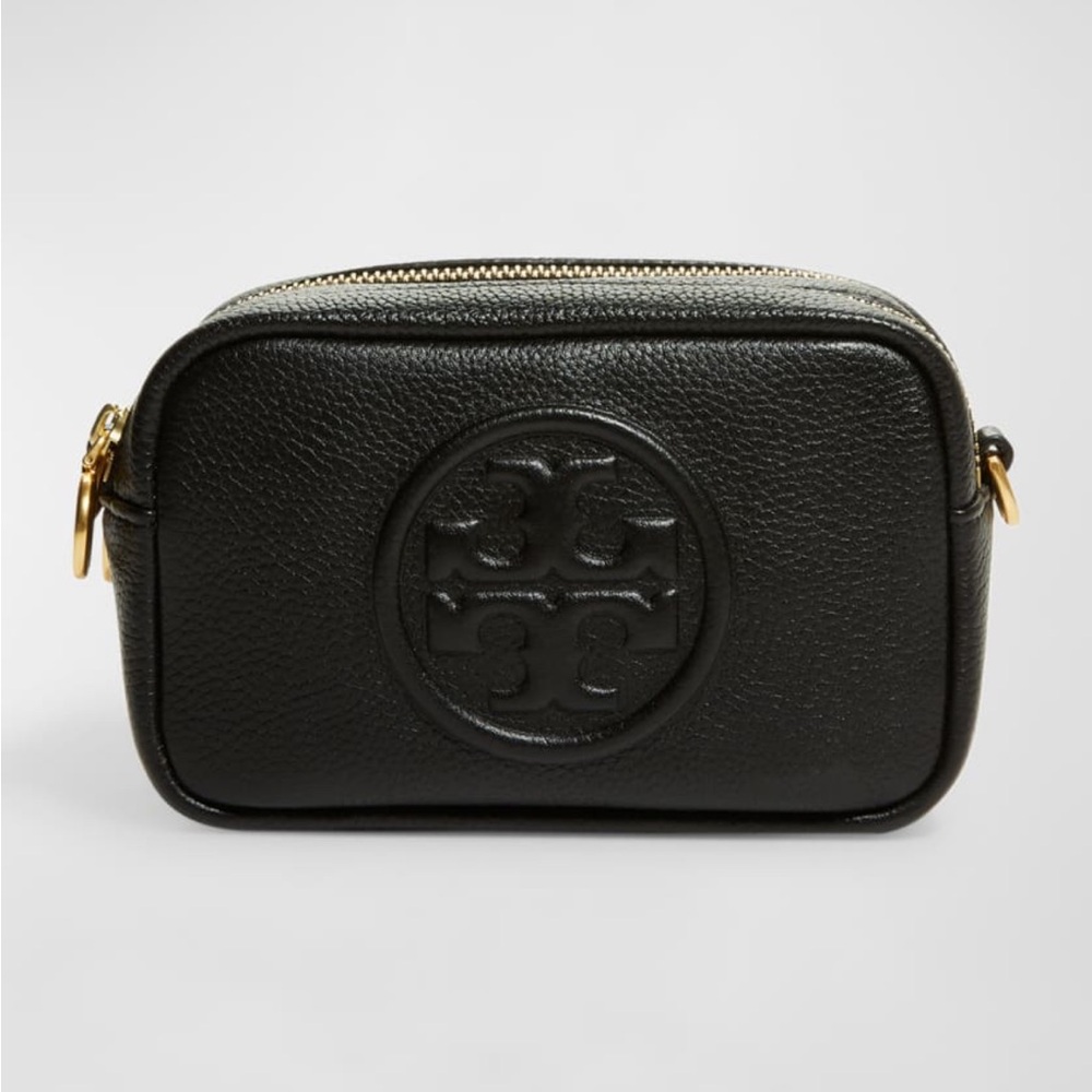 Tory Burch Black Leather Camera Bag